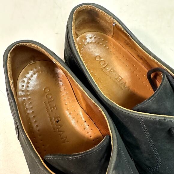 VERY GOOD Rancourt & Co. x Cole Haan Black Gray Nubuck Split Toe Vibram USA 9 D main image 4